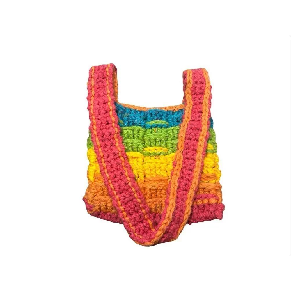 Colorful Crochet Bohemian Crossbody